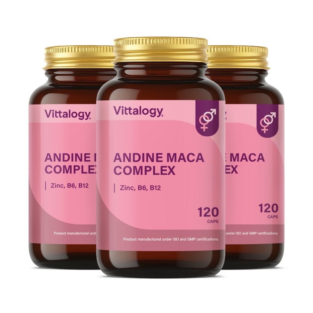 Vittalogy Andine Maca Complex 3x120 Cápsulas【PACK AHORRO】-1