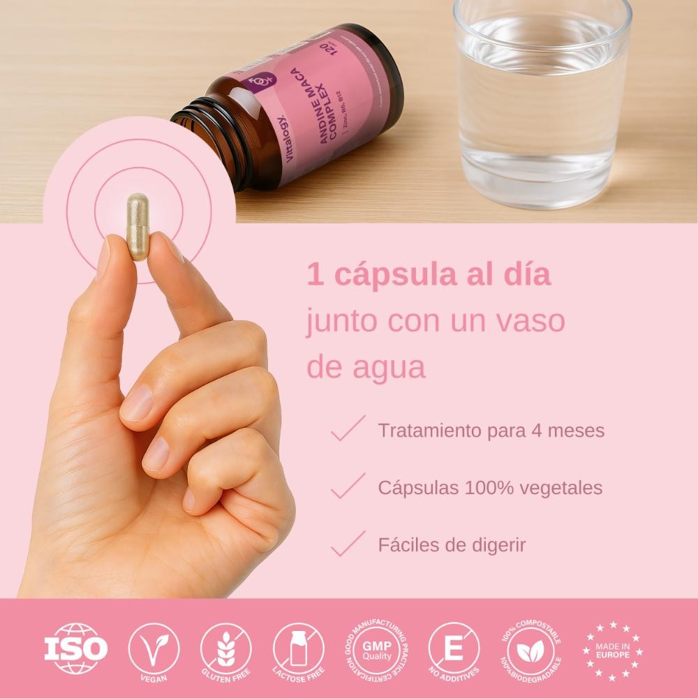 Vittalogy Andine Maca Complex 3x120 Cápsulas【PACK AHORRO】-6