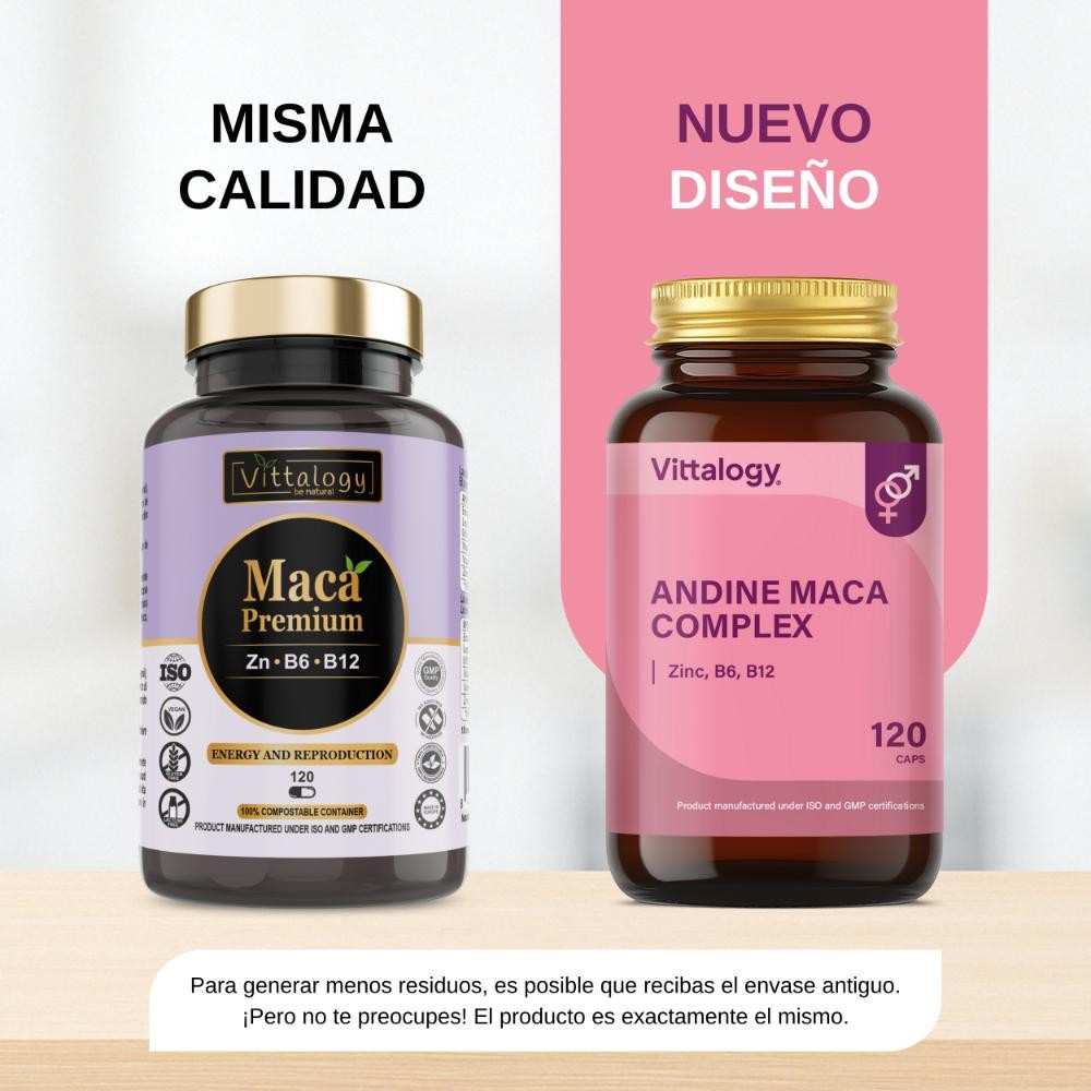 Vittalogy Andine Maca Complex + Thermo Slim 120+120 Cápsulas-2