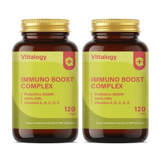 Vittalogy Immuno Boost Complex 2x120 Cápsulas【PACK AHORRO】-1