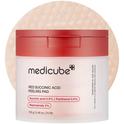 Medicube Medicube Red Succinic Acid Facial Toning Pads 70 Pieces - 2