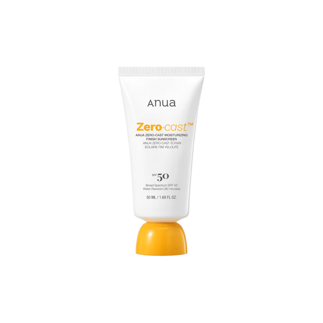 Anua Zero-Cast Moisturizing Sunscreen SPF 50 with Hyaluronic Acid and Niacinamide 50ml