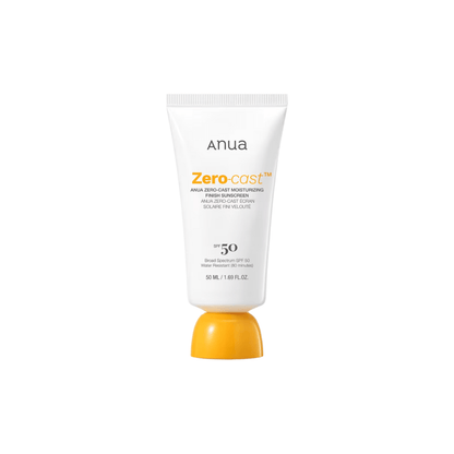 Anua Zero-Cast Moisturizing Sunscreen SPF 50 with Hyaluronic Acid and Niacinamide 50ml