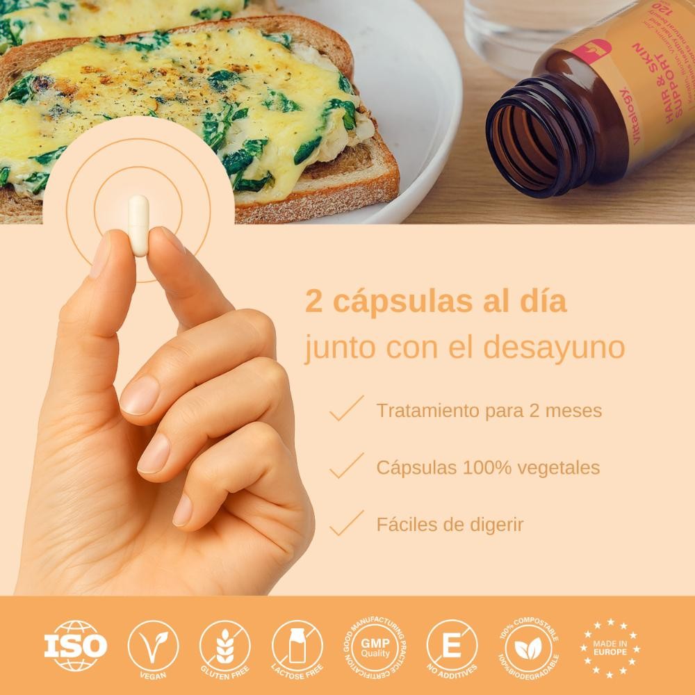 Vittalogy Hair & Skin Support 120 Cápsulas-9