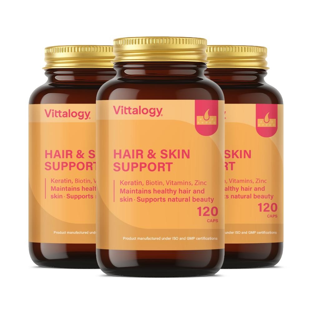 Vittalogy Hair & Skin Support 3x120 Cápsulas【PACK AHORRO】-1
