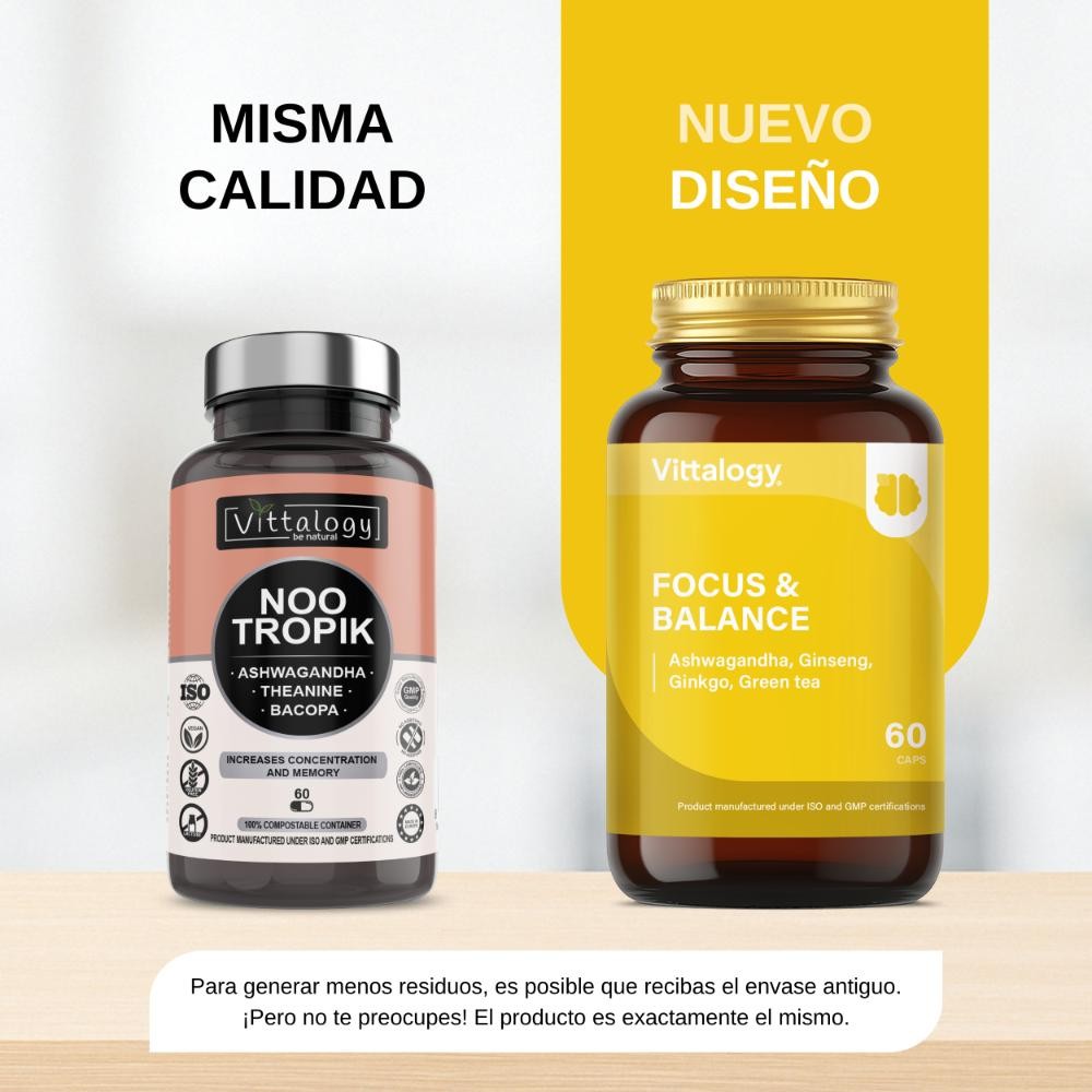Vittalogy Focus & Balance 60 Cápsulas