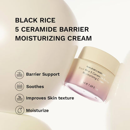 Haruharu Wonder Black Rice 5 Ceramide Barrier Moisturizing Cream Daily 50ml - 2