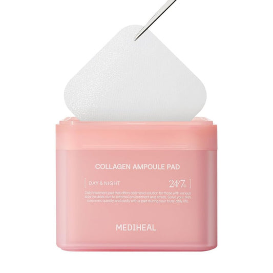 Mediheal Collagen Ampoule Pad Square Cotton Facial Toner Pads