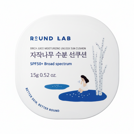Round Lab Birch Juice Moisturizing Sun Cushion SPF 50+ PA++++ 15g