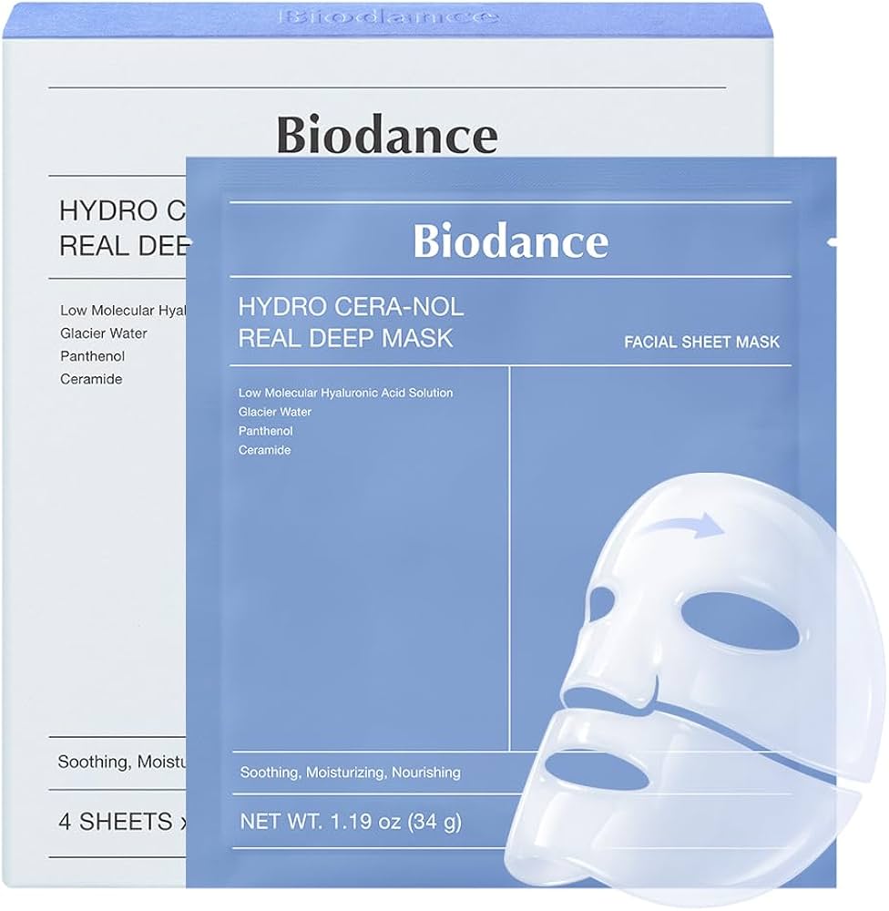 Biodance Hydro Cera-Nol Real Deep Mask maschera viso idratante 4 pezzi