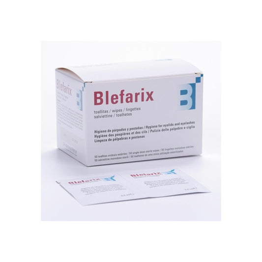 Blefarix Toallitas Parpados y Pestañas 50 Unidosis-1