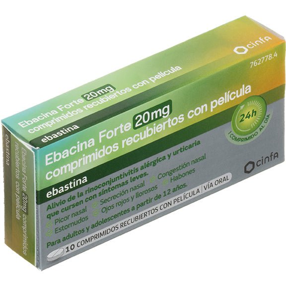 Ebastina Forte Cinfalab 20mg 10 Comprimidos