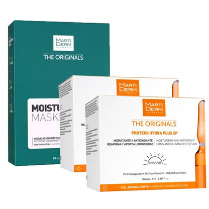 MARTIDERM Ampollas Proteos Hydra Plus SP 2x30 Uds + Mascarilla Hidratante x10-1