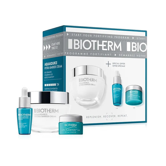 Biotherm Aquasource Hydra Barrier Set Cuidado Facial 3 pz-1