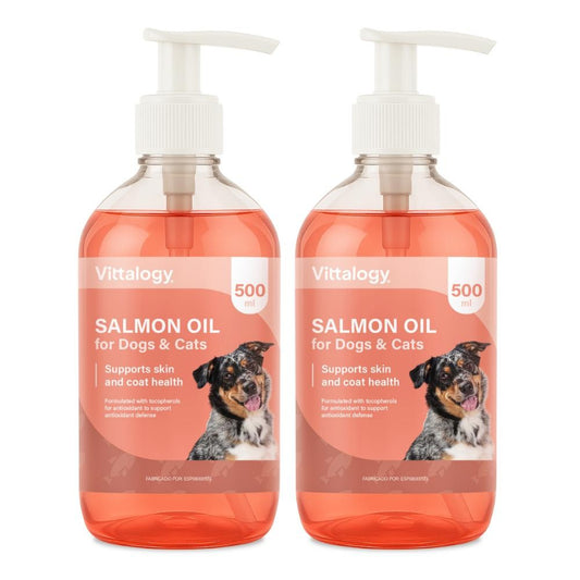 Vittalogy Aceite de Salmón para Perros y Gatos Duplo 2x500ml-1