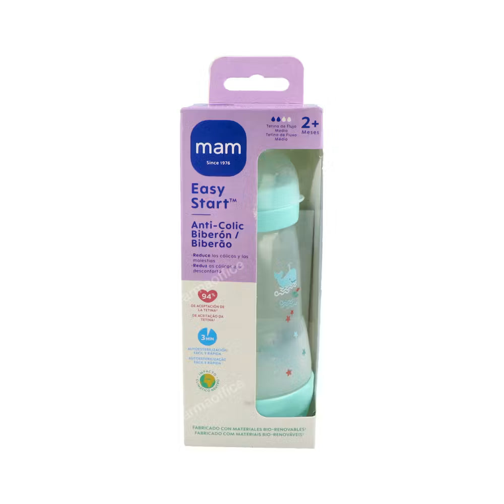 MAM Easy Start Anti Colic Baby Bottle 260ml - Green