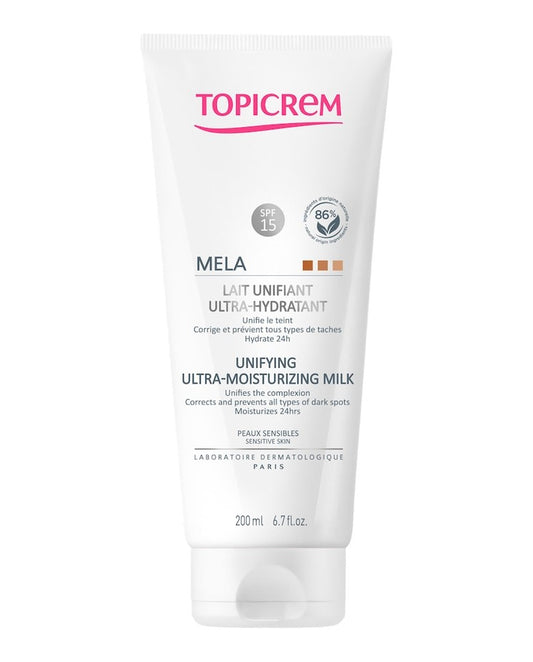 Topicrem Mela Leche Unificadora Ultra-Hidratante Corporal SPF15+ 200ml-1