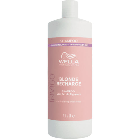 Wella Professionals Invigo Blonde Recharge Champú 1000ml-1