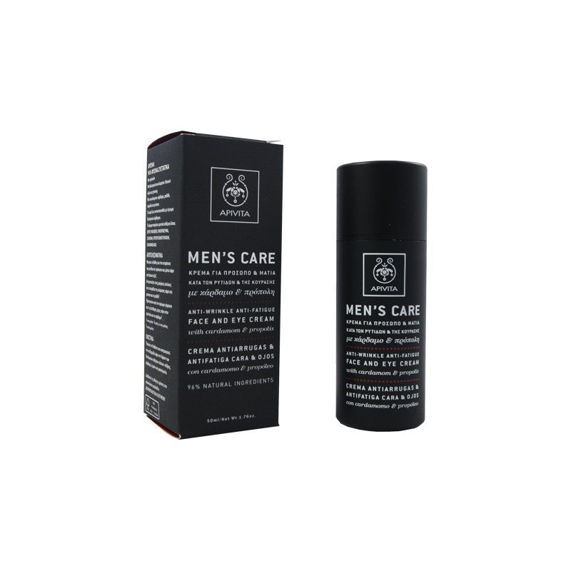 Apivita Men's Care Crema Antiarrugas y Antifatiga con Cardamomo y Propoleo 50ml-1