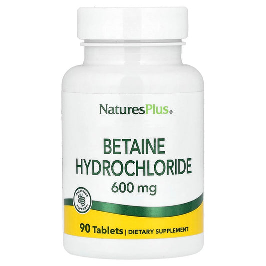Natures Plus Betaína HCL 600 mg 90 Comprimidos