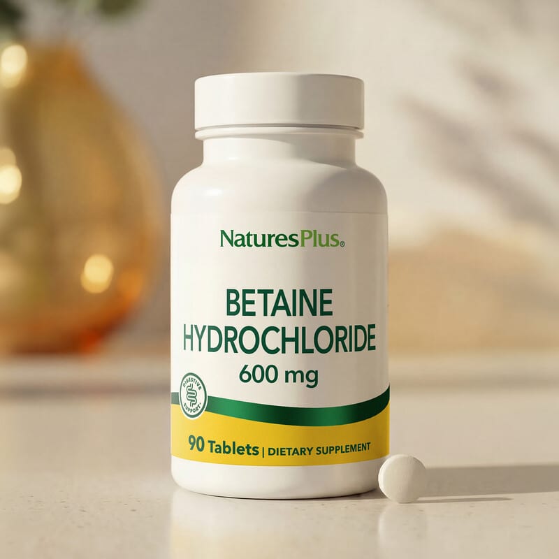 Natures Plus Betaína HCL 600 mg 90 Comprimidos - 2