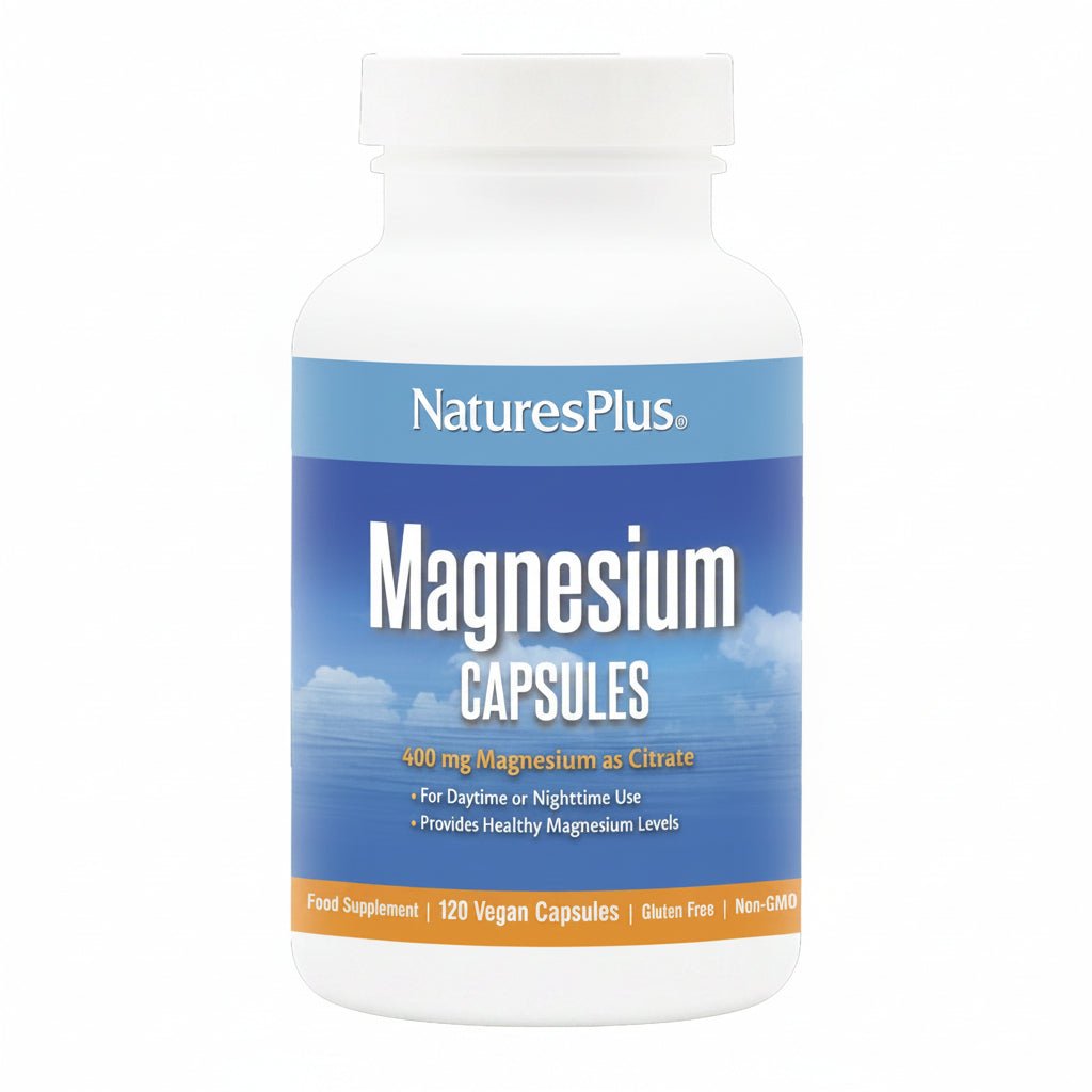Natures Plus Magnésio citrato 400 mg 120 cápsulas