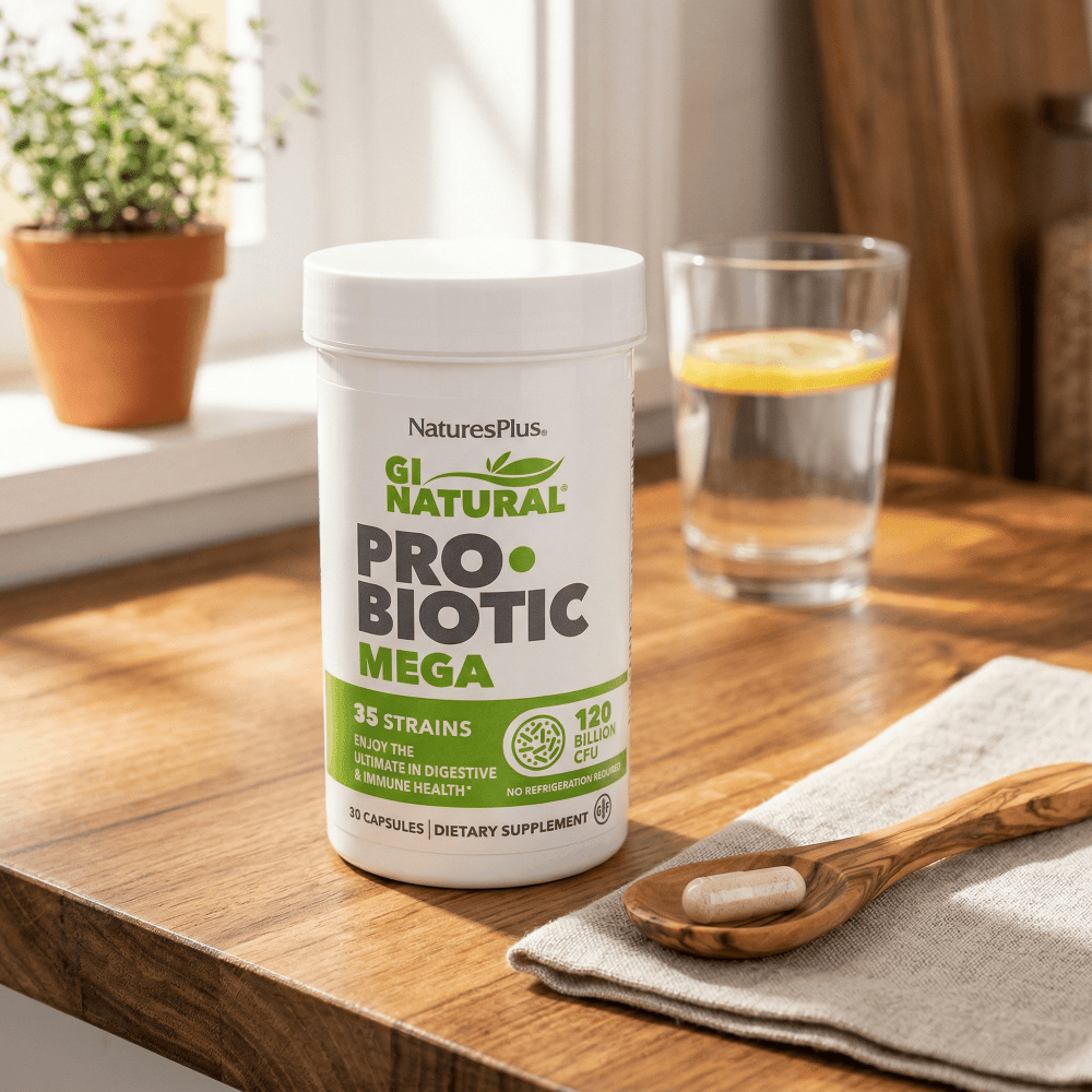Natures Plus GI Natural Probiotic Mega 30 Cápsulas - 2