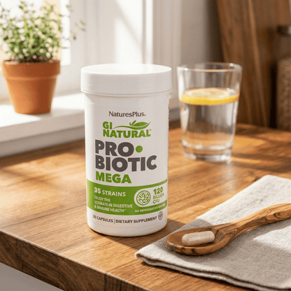 Natures Plus GI Natural Probiotic Mega 30 Cápsulas - 2