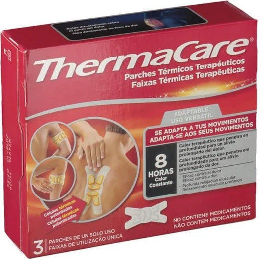 THERMACARE Parches de Calor para el Dolor adaptables 3uds-1