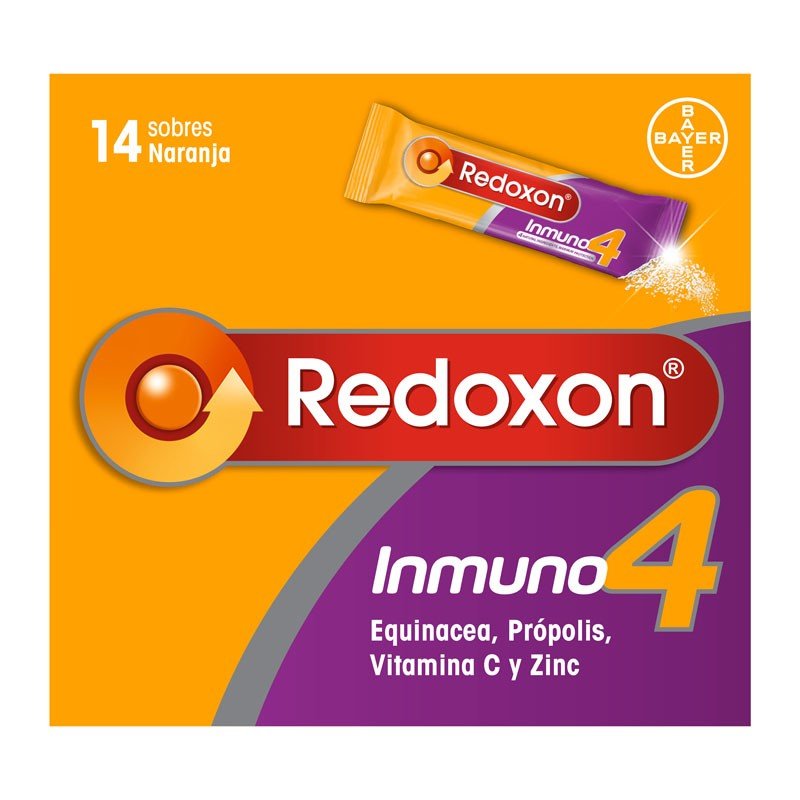 REDOXON Inmuno 4 Duplo Vitaminas Defensas Naturales 2x14 Sobres-2