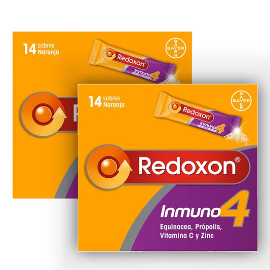 REDOXON Inmuno 4 Duplo Vitaminas Defensas Naturales 2x14 Sobres-1