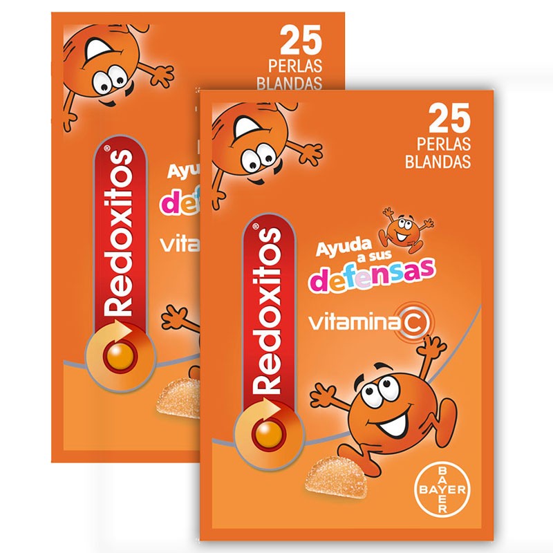 REDOXITOS Vitaminas y Defensas Duplo 2x25 Perlas Blandas sabor Naranja-1
