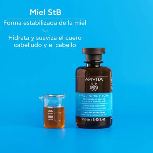 Apivita Shampoo Hyaluronic Hydra mit Honig und Hyaluronsäure 250ml