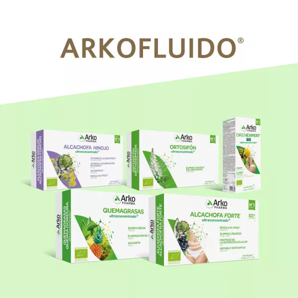 ARKOPHARMA Arkofluido Alcachofa Forte 20 Ampollas + Botella de Regalo