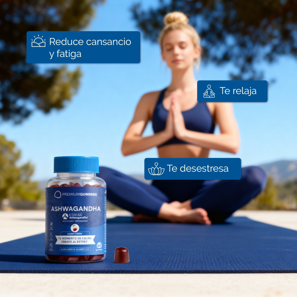 Premium Gummies Ashwagandha KSM-66 60 gominolas