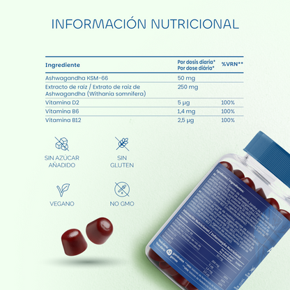 Premium Gummies Ashwagandha KSM-66 60 gominolas