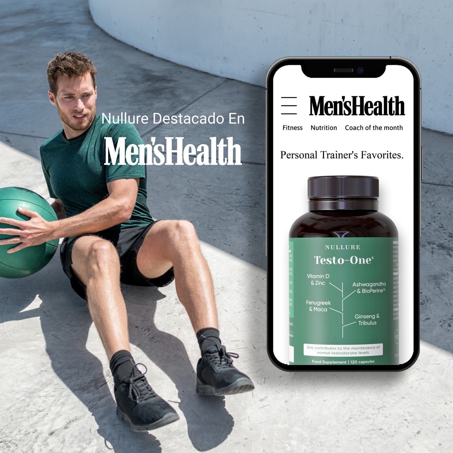 Nullure Testo-One 120 cápsulas
