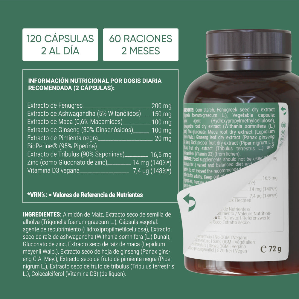 Nullure Testo-One 120 cápsulas