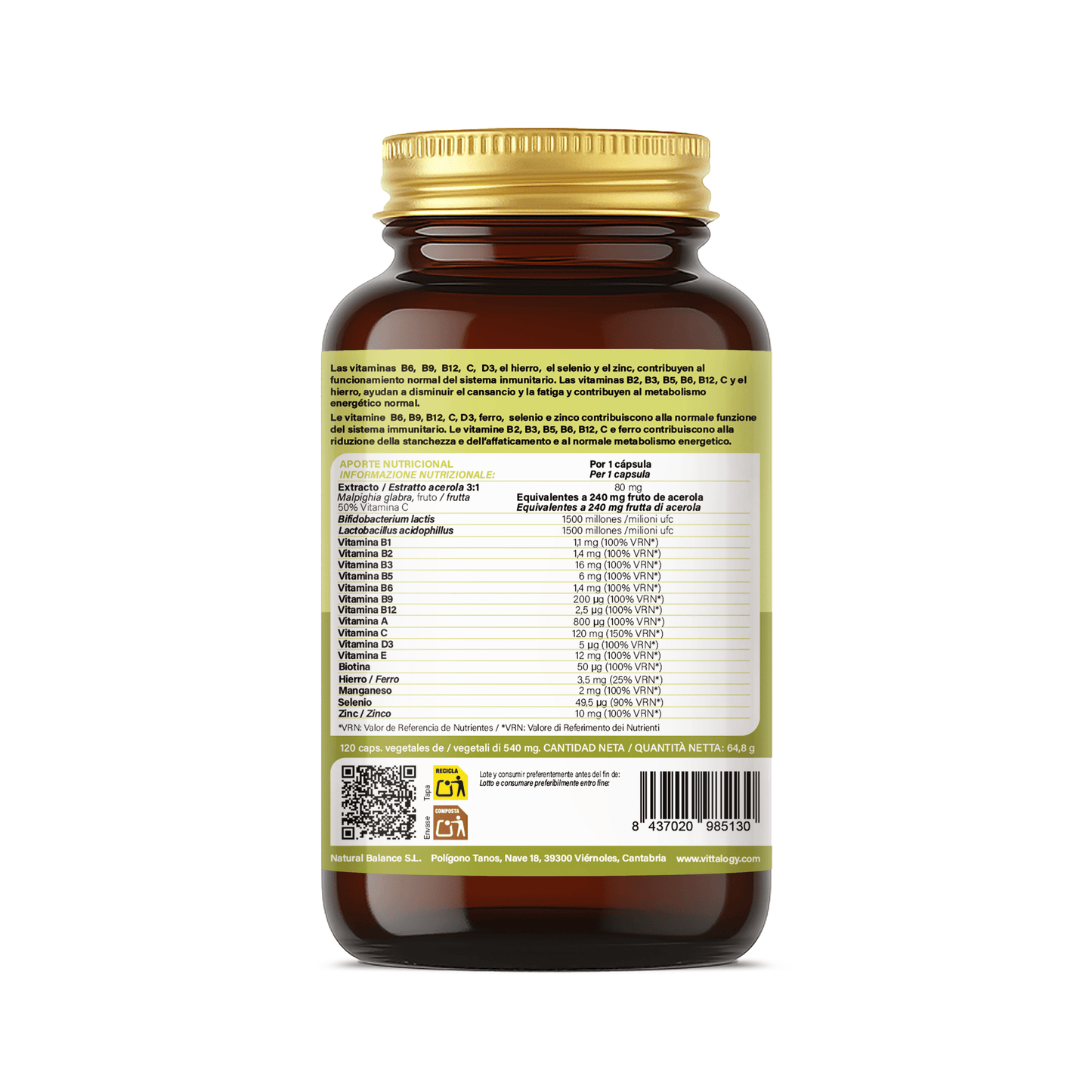Vittalogy Immuno Boost Complex 3x120 Cápsulas【PACK AHORRO】_?GPSR