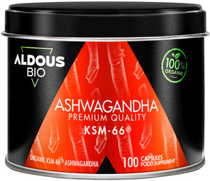 Aldous Ashwagandha KSM-66 Orgânico 100% Puro 100 Cápsulas