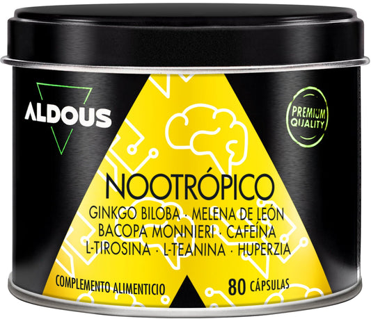 Aldous Nootropic Capsules with Ginkgo & Bacopa 80