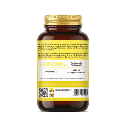 Vittalogy Vitamin D3 4000 UI 3x120 Cápsulas【PACK AHORRO】_GPSR