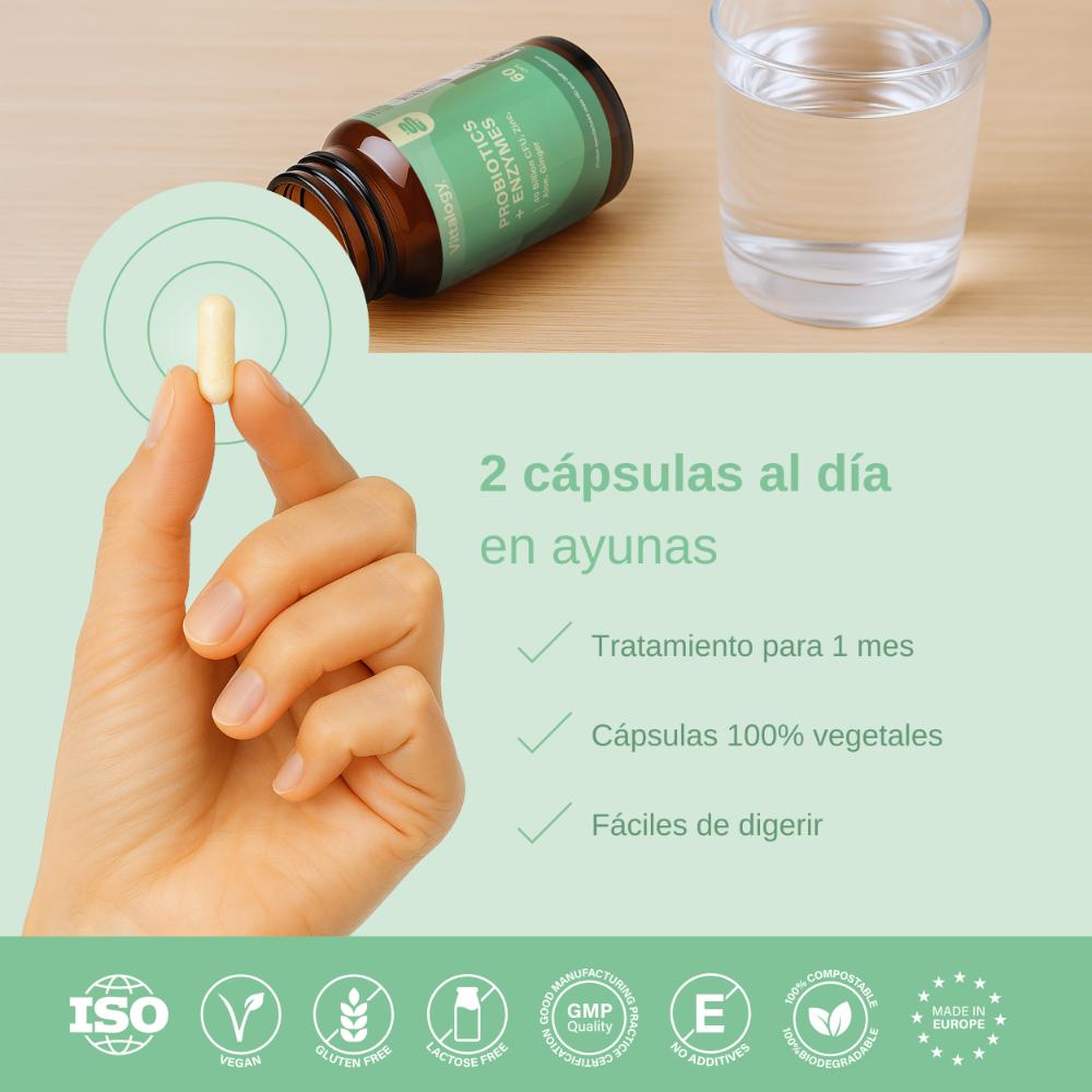Vittalogy Probiotics + Enzymes 3x60 Comprimidos【PACK AHORRO】-9