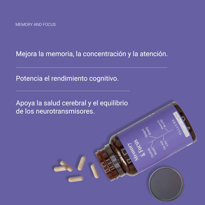 Nullue Memory & Focus 60 cápsulas