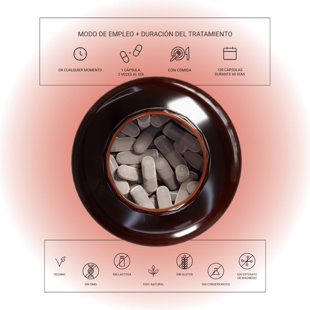 Nullure Ashwagandha Orgánica KSM-66 Suplemento Adaptógeno 120 Cápsulas