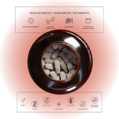 Nullure Ashwagandha Orgánica KSM-66 Suplemento Adaptógeno 120 Cápsulas