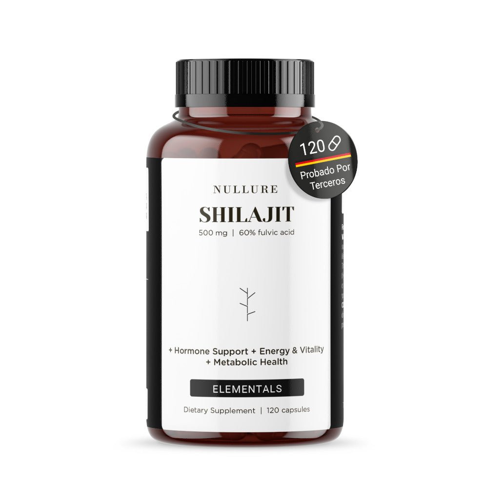 Nullure Shilajit Puro do Himalaia – 120 Cápsulas
