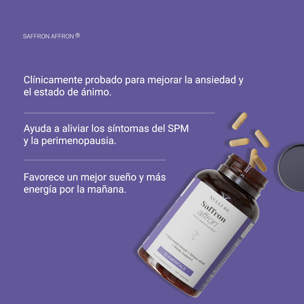 Nullure Azafrán Español Affron 120 cápsulas