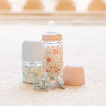 Suavinex Biberon Vetro Silicone S Wonderland Blu 120ml