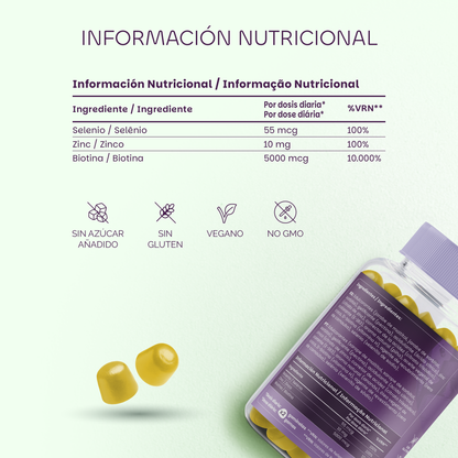 Premium Gummies Biotina 60 gominolas